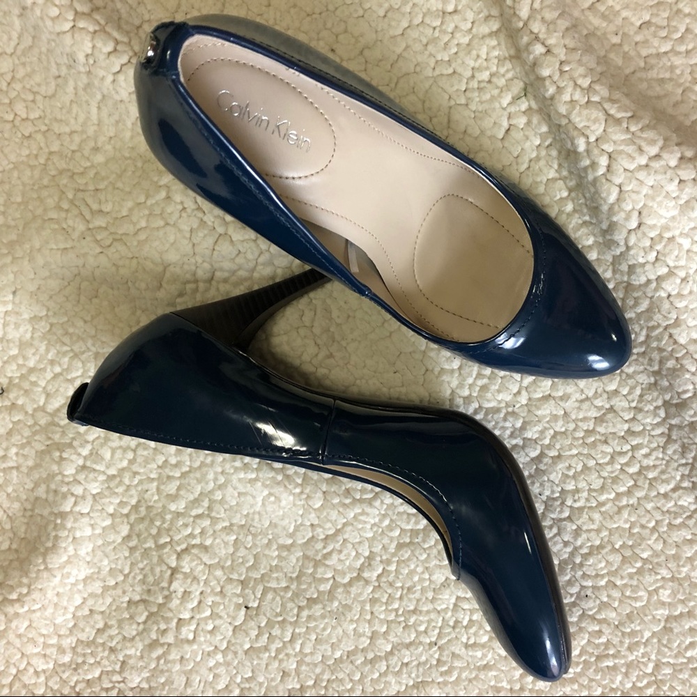 Whinnie Dark Blue Calvin Klein Stiletto Heels